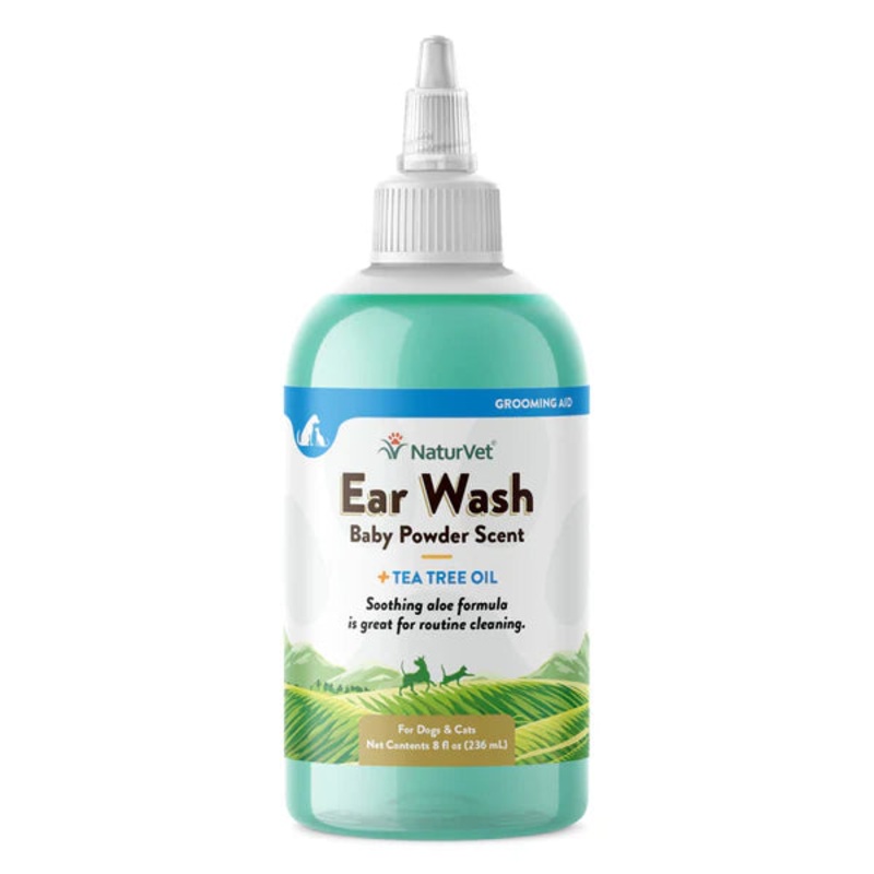 NATURVET EAR WASH w/TEA TREE OIL 8oz