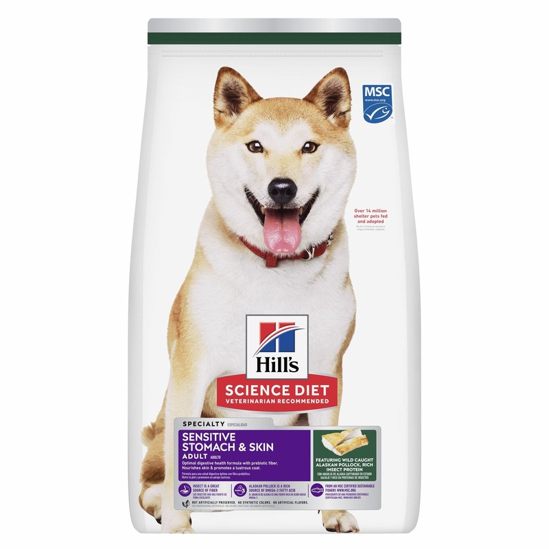 Science Diet Sensitive Stomach & Skin Adult Dry Dog Food with Alaskan Pollack 12-lb
