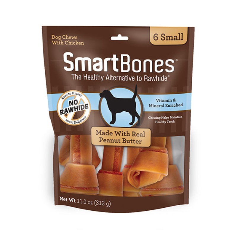 SMARTBONE PEANUT BUTTER SMALL BONE 6PK