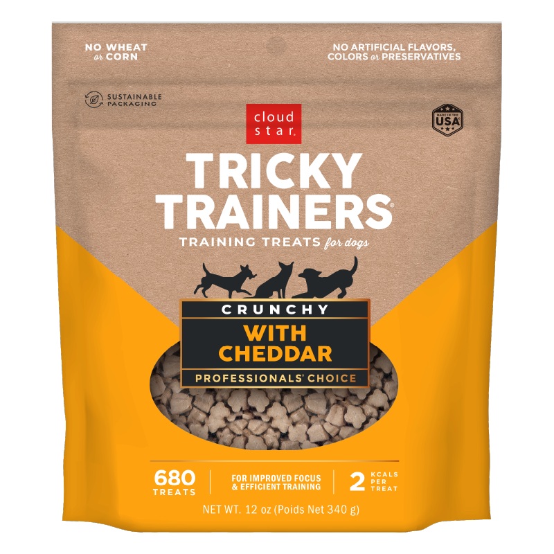 TRICKY TRAINERS TREATS CRUNCHY WITH CHEDDAR 8oz