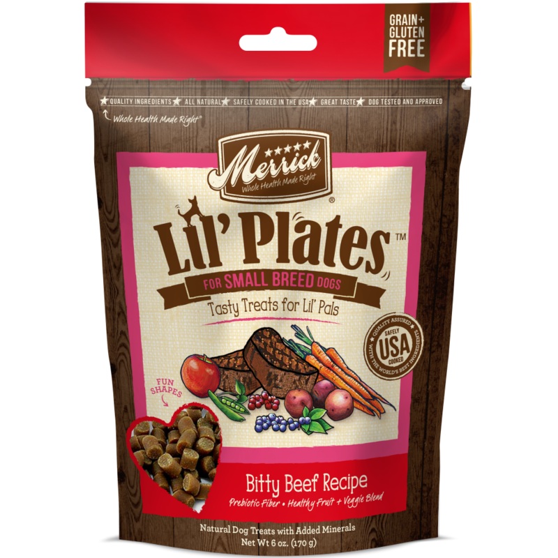 Merrick Lil’ Plates Grain Free Bitty Beef Dog Treats