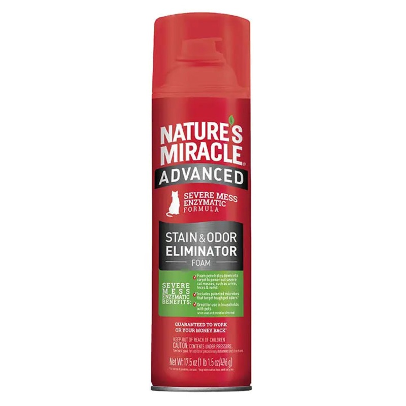 Nature’s Miracle Advanced Stain & Odor Eliminator Foam for Cats