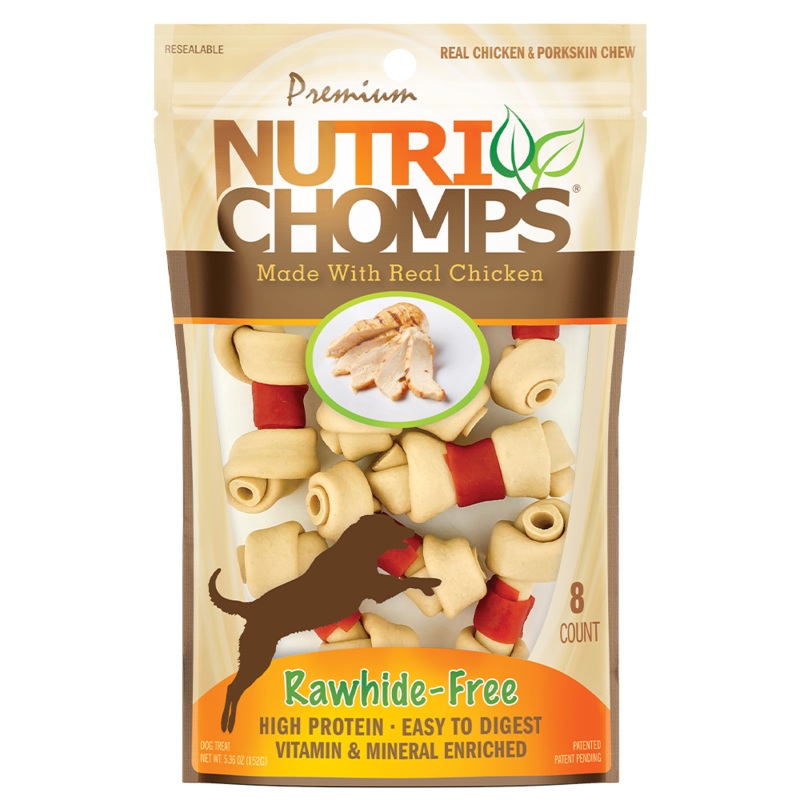 Nutri Chomps Chicken Wrapped Mini Knot 8ct