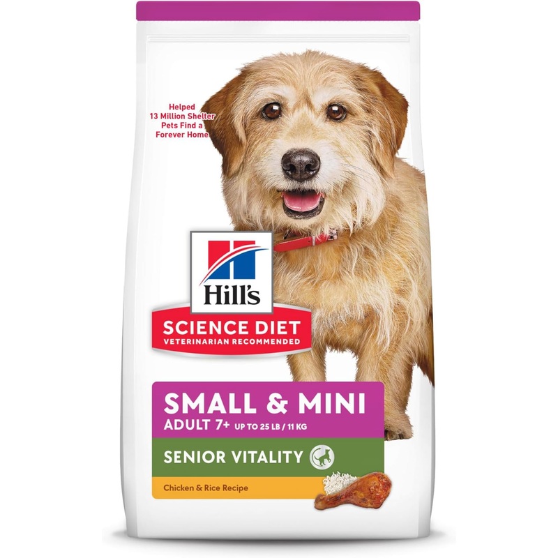 Science Diet Adult 7+ Senior Vitality Small & Mini Dog Food 3.5lb