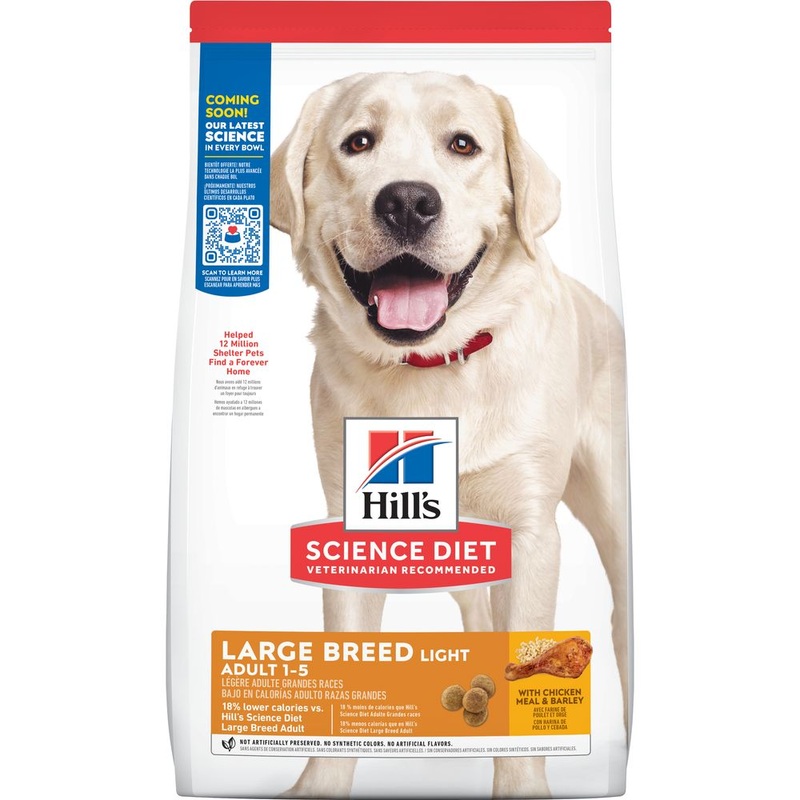 Science Diet Adult Large Breed Light Dog Food 15lb