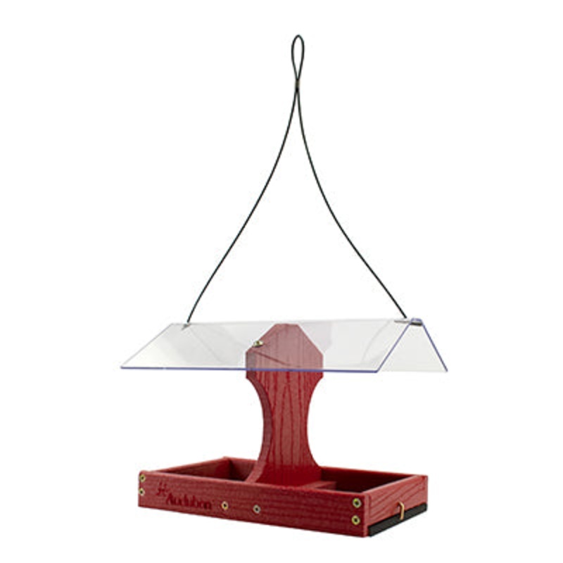 Woodlink Two-Sided Cardinal Platform Feeder Going Green