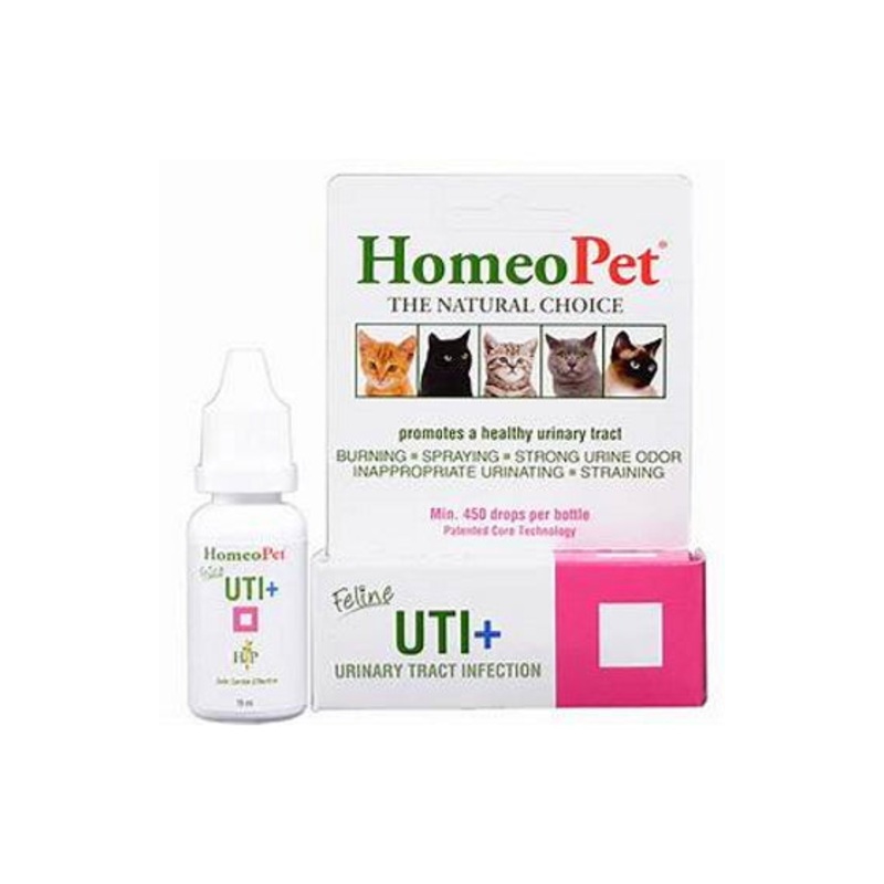 HomeoPet Feline UTI+ Cat Supplement, 450 drops