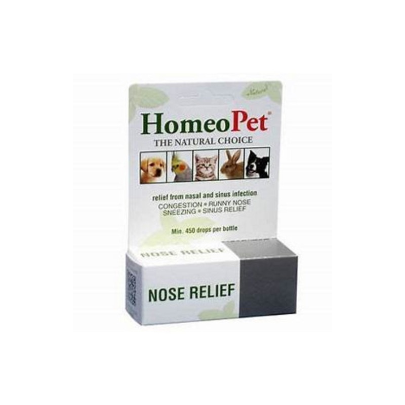 HomeoPet Nose Relief Dog, Cat, Bird & Small Animal Supplement, 450 drops