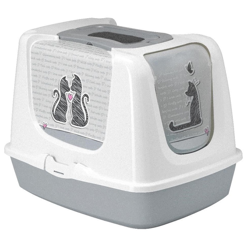 MODERNA Closed Litter Box Gray 22