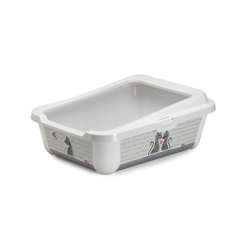 MODERNA Gray and White Litter Box 20