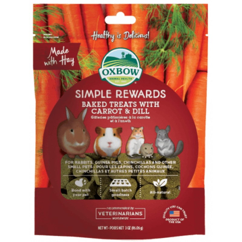 OXBOW Simple Rewards Baked Treats with Carrot & Dill