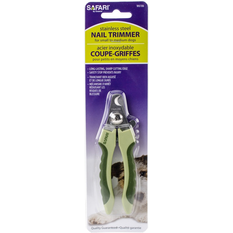 Safari Stainless Steel Nail Trimmer for Small to Medium Dogs