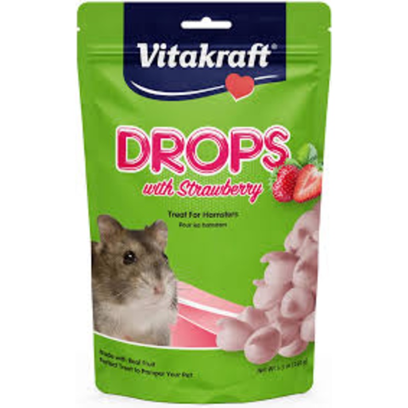 Vitakraft Drops with Strawberry Hamster Treats
