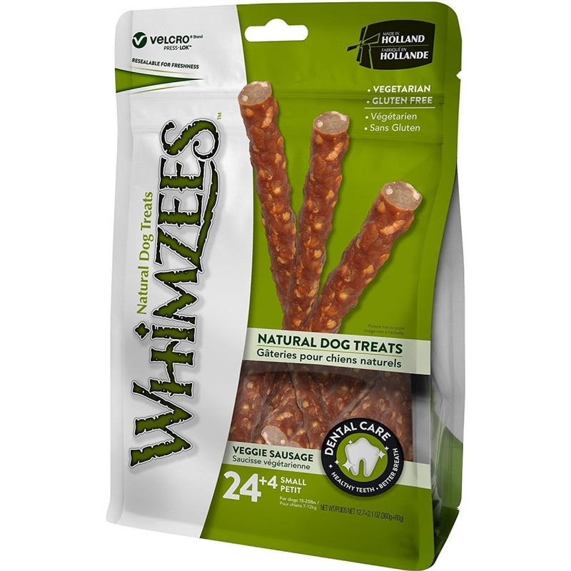 Whimzees Veggie Sausage Dental Chew Dog Treats