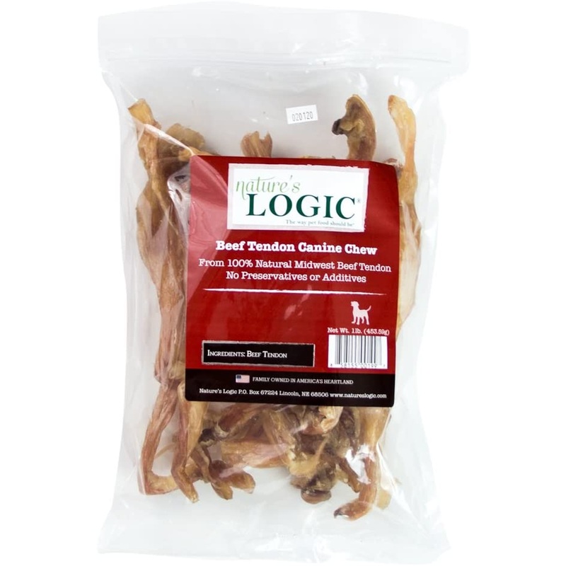 Nature’s Logic Beef Tendon 1lb Dog Treat Bag