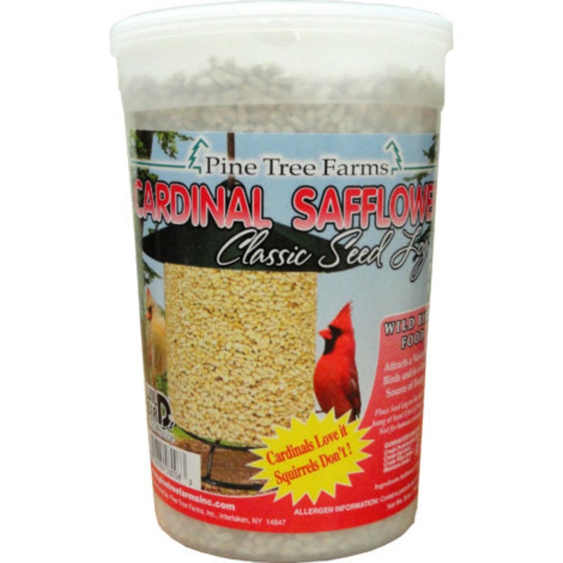 Pine Tree Farms Cardinal Safflower Classic Bird Seed Log – 26oz