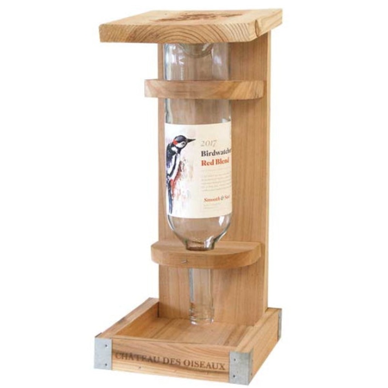 Woodlink Novelty Wine Bottle Bird Feeder, Cedar