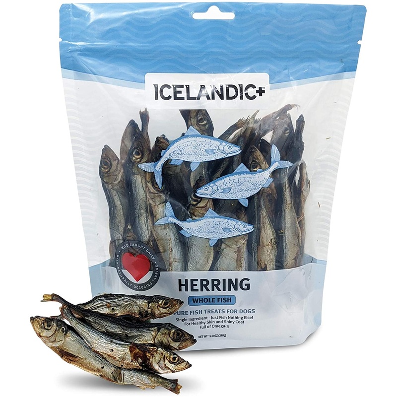 Icelandic+ All-Natural Dog Treats Whole Fish Herring