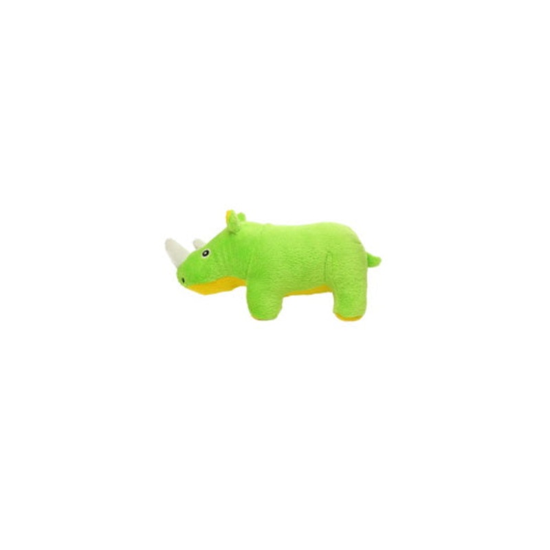 VIP Mighty Dog Toys Junior Green Safari Rhino
