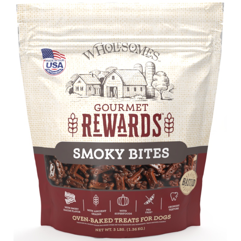 Wholesomes Gourmet Rewards Smoky Bites Dog Treats