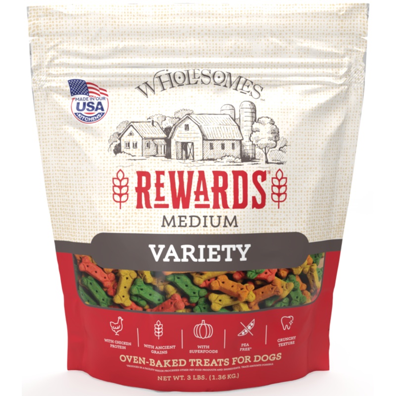 Wholesomes Rewards Medium Variety Dog Treats