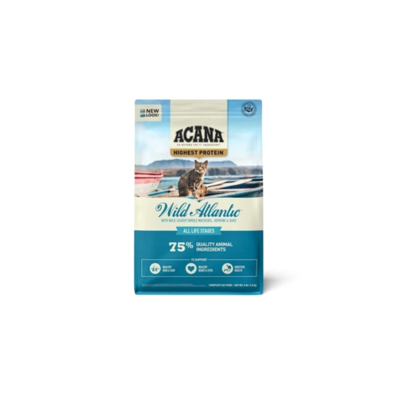 ACANA Grain-Free Wild Atlantic Saltwater Fish with Freeze-Dried Liver Dry Cat Food