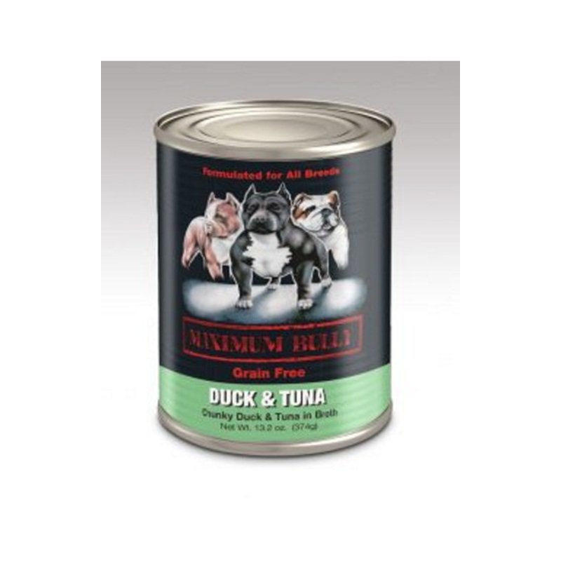 Maximum Bully Chunky Duck and Tuna in Broth 13.2oz