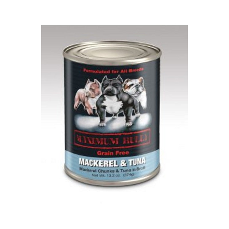Maximum Bully Mackerel Chunks and Tuna in Broth 13.2oz
