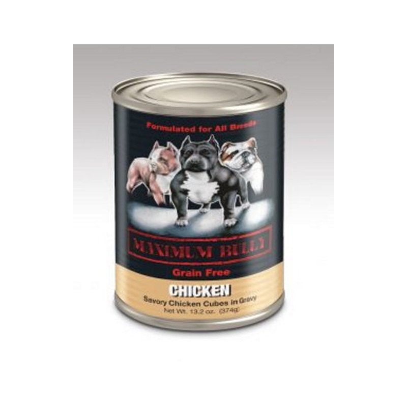 Maximum Bully Savory Chicken Cubes in Gravy 13.2oz