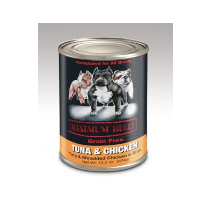 Maximum Bully Tuna and Shredded Chicken in Broth 13.2oz