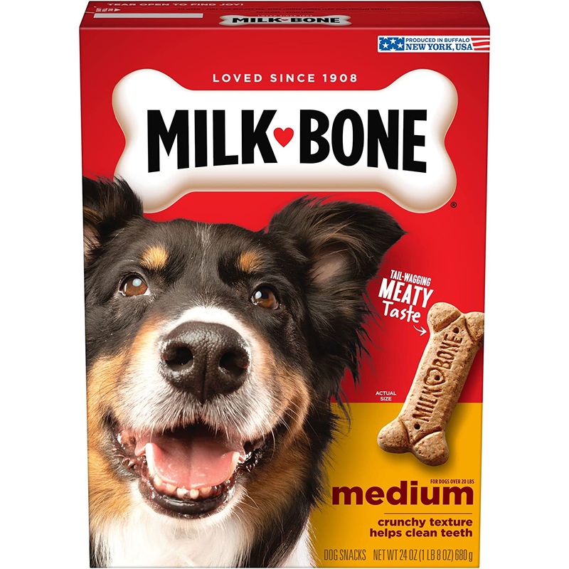 MILK BONE DOG BISCUIT MED24OZ|24oz