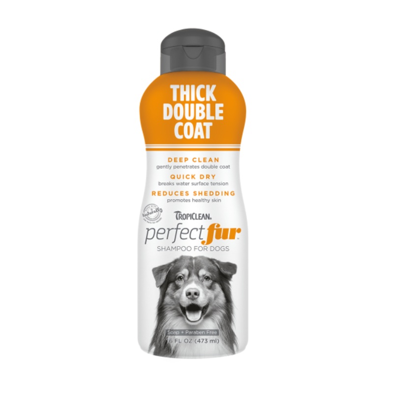 Tropiclean Perfect Fur Thick Double Coat Shampoo For Dogs
