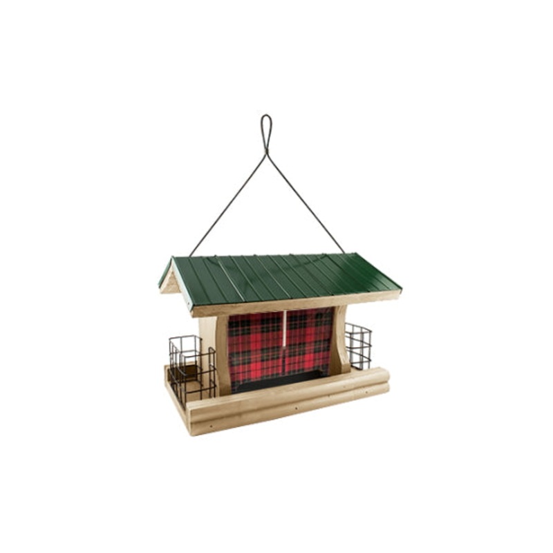 Woodlink Lake & Cabin Buffalo Plaid Ranch Feeder