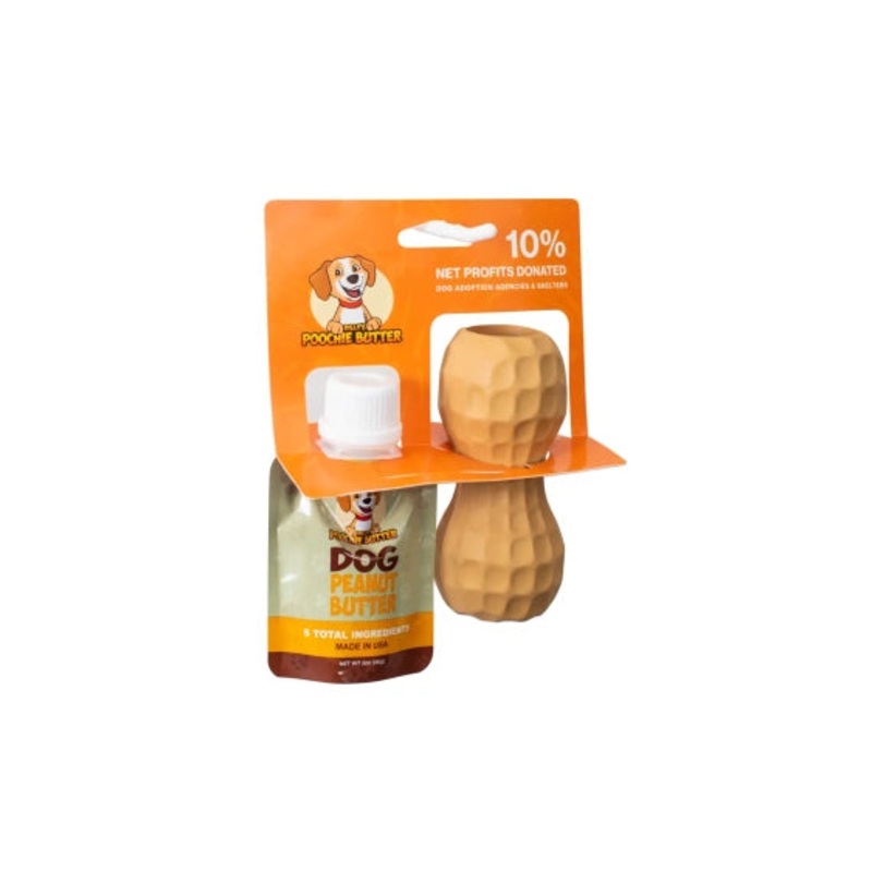 Poochie Butter 2oz Squeeze Pack + Md. Toy Filler
