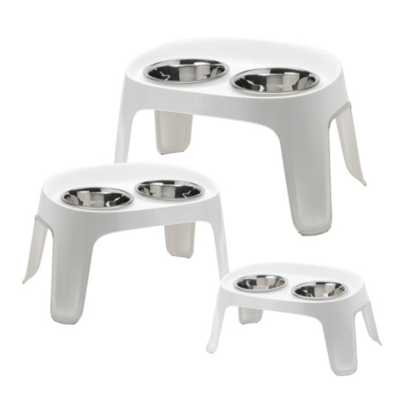MODERNA SKYBAR ELEVATED FEEDER IN WHITE