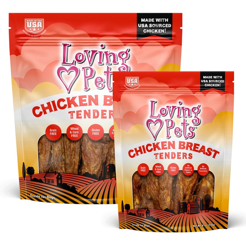 LOVING PET K9 CHICKEN JERKY|6oz|24oz