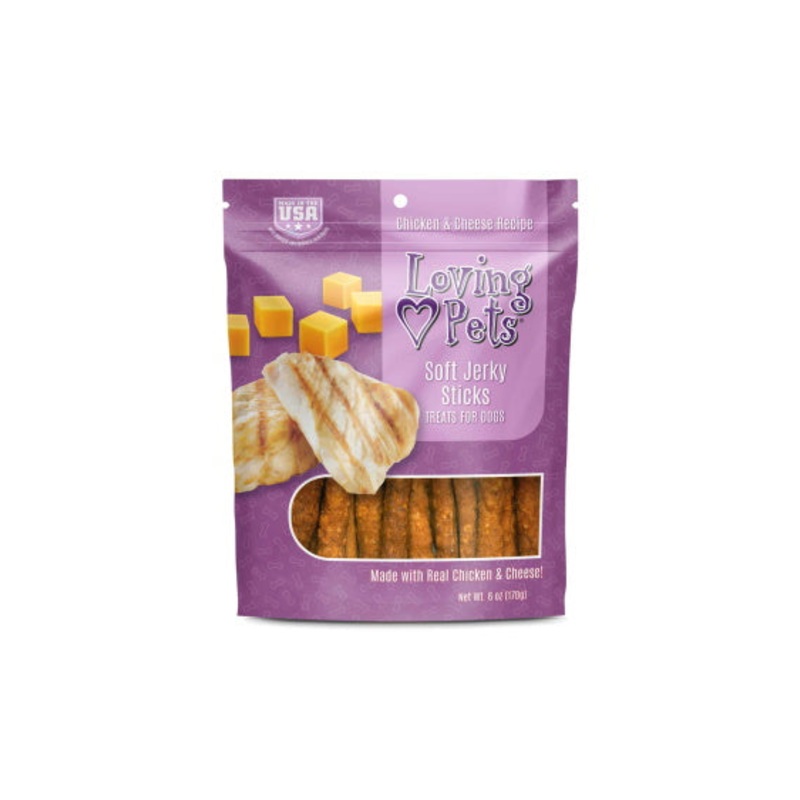 Loving Pets Chicken & Cheese Soft Jerky Sticks