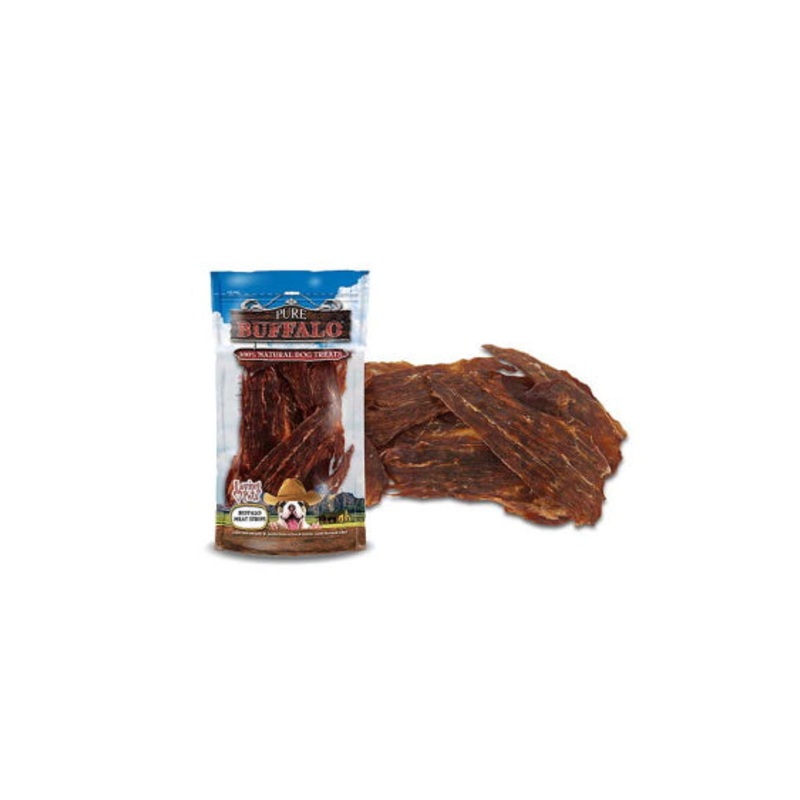Loving Pets Pure Buffalo Jerky Meat Strips Dog Treat
