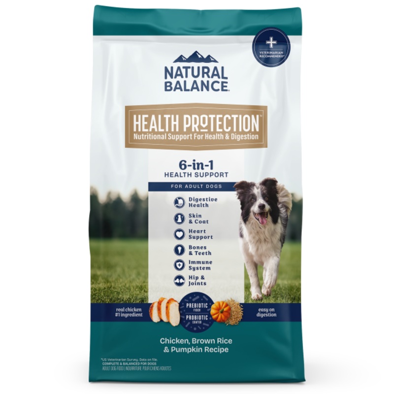 Natural Balance Health Protection Chicken, Brown Rice & Pumpkin recipe dry dog food