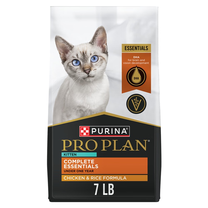 Purina Pro Plan Kitten Complete Essentials Chicken & Rice Formula dry cat food