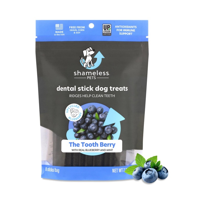 SHAMELESS K9 TOOTH BERRY DENTAL STICKS  7oz