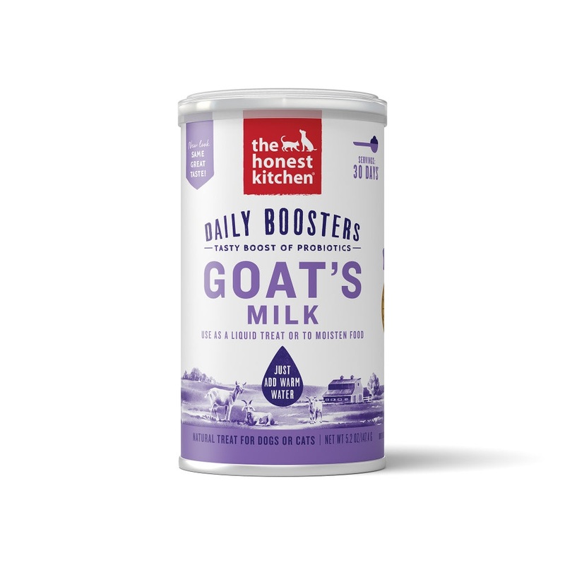 The Honest Kitchen Daily Boosters Probiotic Goat’s Milk Liquid Treat for Dogs and Cats