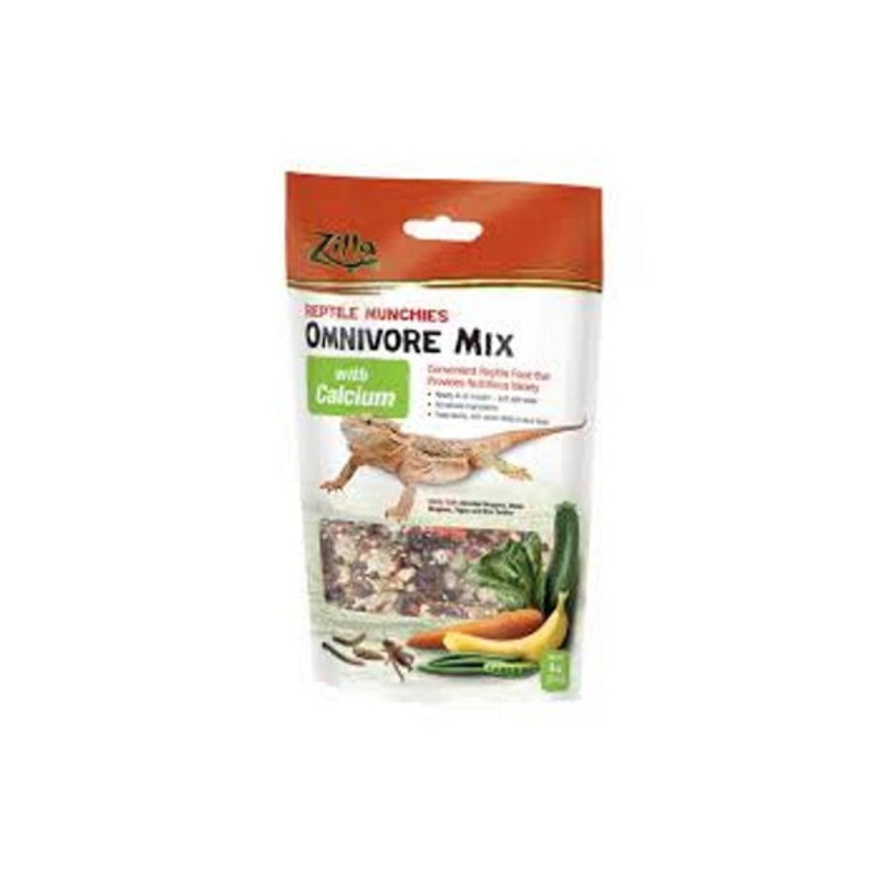 Zilla Reptile Munchies For Pets, 4-Ounce With Calcium