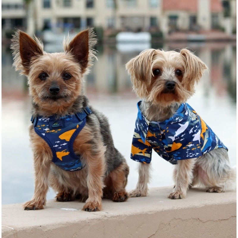 Hawaiian Island Shark Dog Shirt