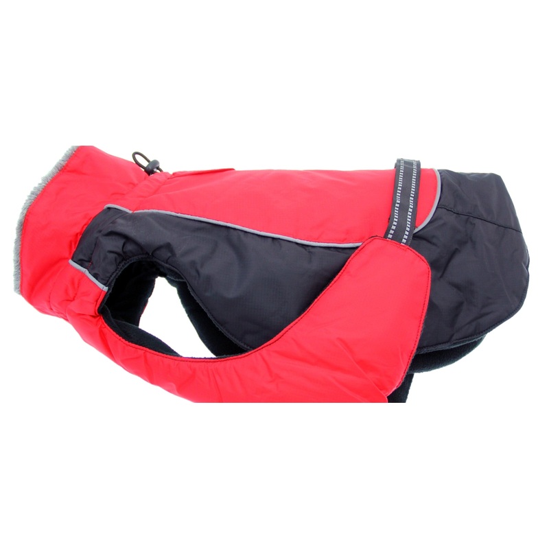 Red and Black All Weather Dog Coat
