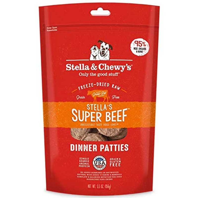 Stella & Chewy’s Beef Dinner Patties Freeze-Dried Raw Dog Food 5.5z