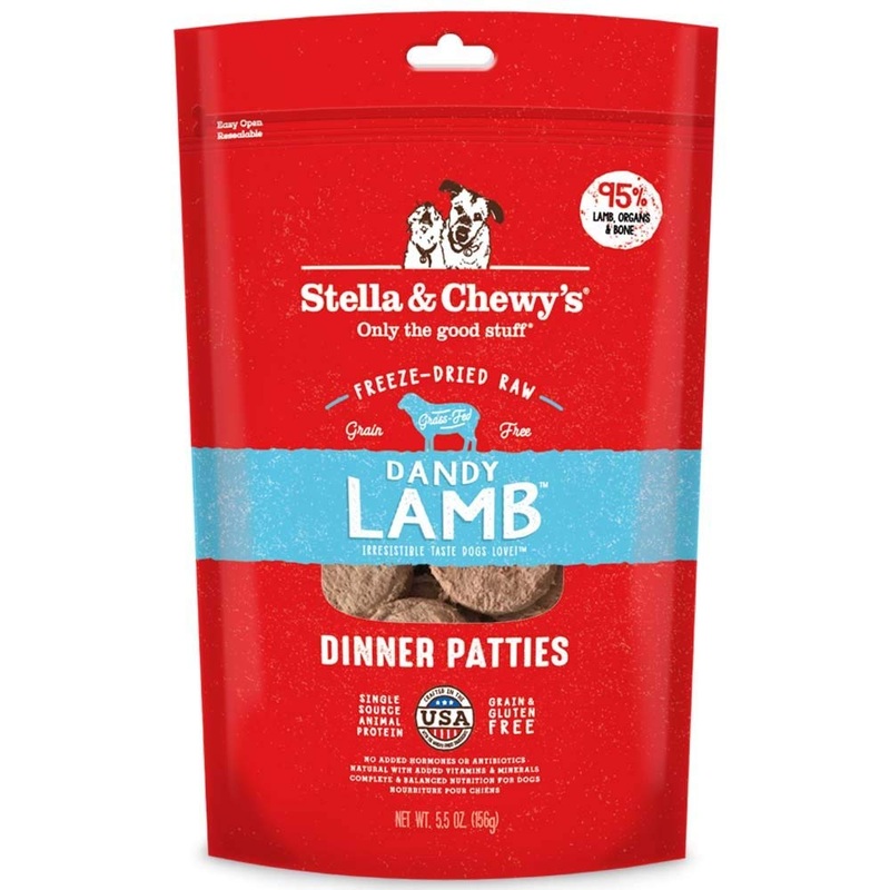 Stella & Chewy’s Lamb Dinner Patties Freeze-Dried Raw Dog Food 5.5z