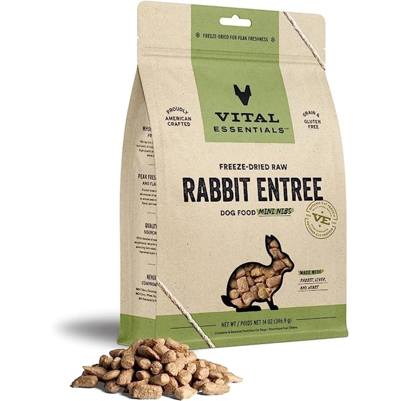 Vital Essentials – Freeze Dried Rabbit Nibs Entree