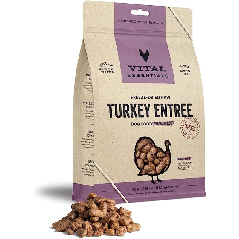 Vital Essentials – Freeze Dried Turkey Nib Entree