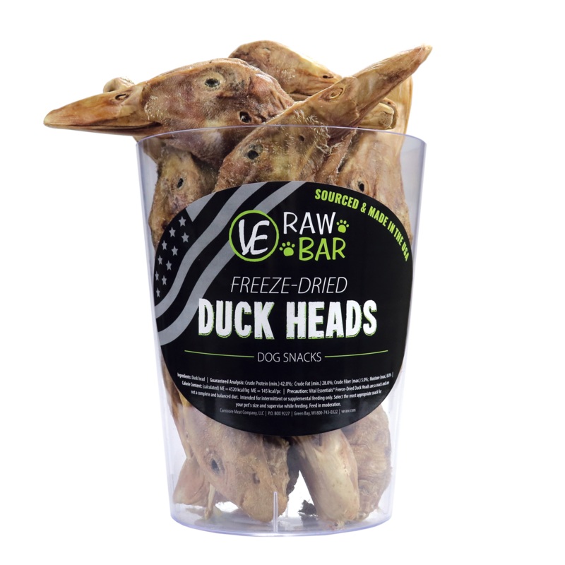 Vital Essentials Single Freeze-Dried Duck Head